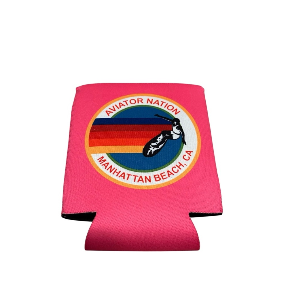 Aviator Nation Manhattan Beach California Pink Koozie Cooler Sleeve